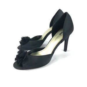 Black Satin Dress Shoes For Women 2026.FIONI Clothing | Shoes | Fioni Nights Dorsay Black Satin Dress Shoes ...